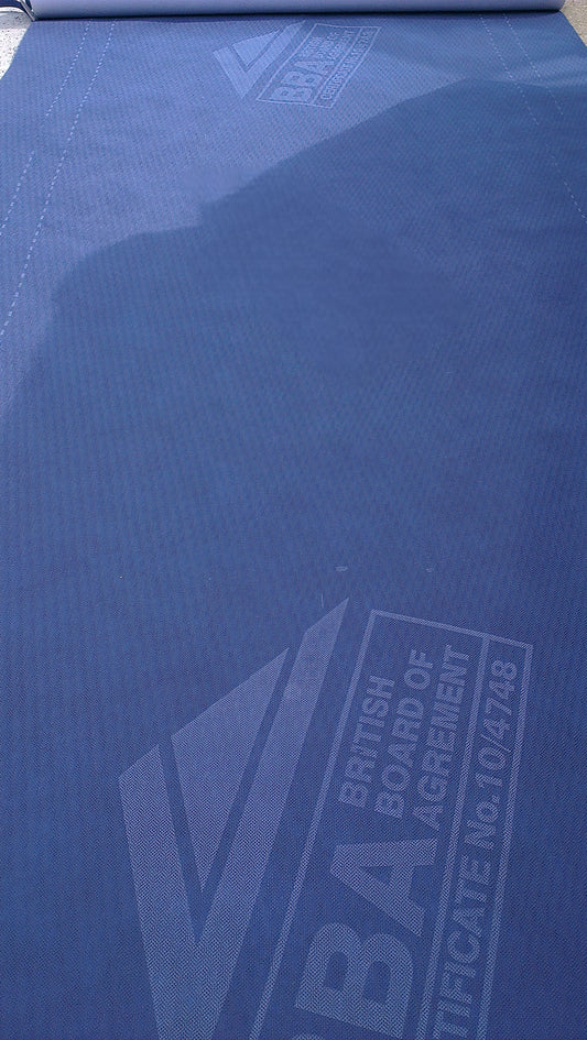 Breathable Membrane Roofing Felt 1.5m x 50m Roll Blue 135gsm