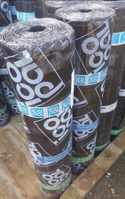 IcoPal Thermaweld SBS Charcoal / Black mineral 25x Rolls 1m x 7m 45kg
